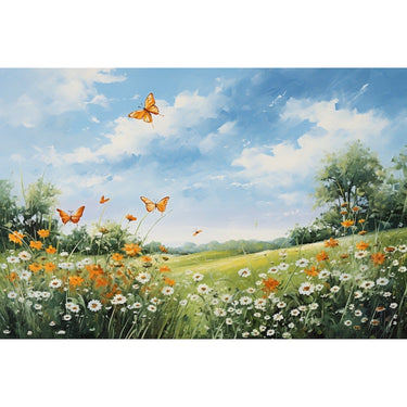 Butterfly Field Canvas